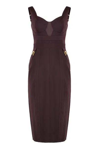 ELISABETTA FRANCHI ELISABETTA FRANCHI BUSTIER DRESS IN ELASTIC FABRIC