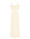 Elisabetta Franchi Bustier-style Gown In Yellow