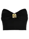 Elisabetta Franchi Tube Top Vest In Black
