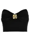 Elisabetta Franchi Tube Top Vest In Black