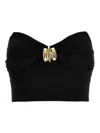 Elisabetta Franchi Tube Top Vest In Black