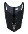 Elisabetta Franchi Bustier Top In Black