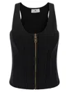 Elisabetta Franchi Structured Wool Blend Bustier Top