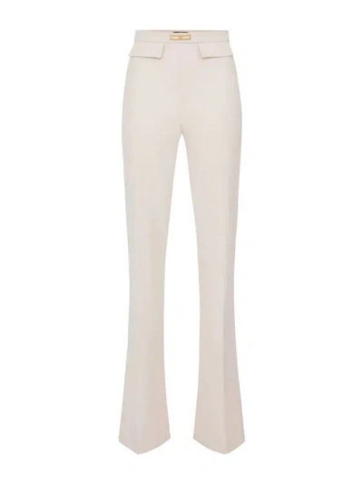 Elisabetta Franchi Butter-colored Trousers In White