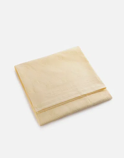 Elisabetta Franchi Butter Jacquard Terry Beach Towel