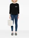 Elisabetta Franchi Button-detail T-shirt In Black