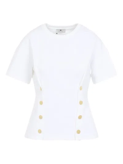 ELISABETTA FRANCHI BUTTON-DETAIL TOP