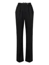 Elisabetta Franchi Trousers With Pleats And Pockets In Black