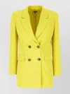Elisabetta Franchi Acid Green Polyester Blazer In Yellow