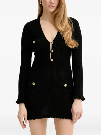 Elisabetta Franchi Button-detailed Mini Dress
