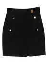Elisabetta Franchi Button-detailed Mini Skirt In Black