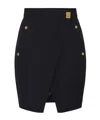 Elisabetta Franchi Button-detailed Mini Skirt In Black