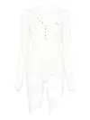 Elisabetta Franchi Knitted Sweater In White
