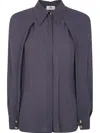 Elisabetta Franchi Button-down Shirt In Grey