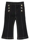 Elisabetta Franchi Button-embellished Jeans In Blue