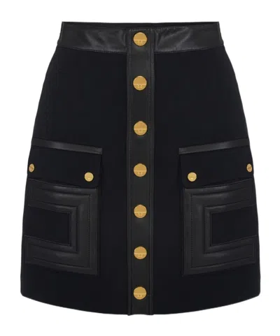 ELISABETTA FRANCHI ELISABETTA FRANCHI DOUBLE-LAYER MINI SKIRT