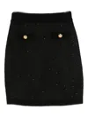 Elisabetta Franchi Button-embellishment Skirt In Black