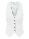 Elisabetta Franchi Button-fastening Waistcoat In White