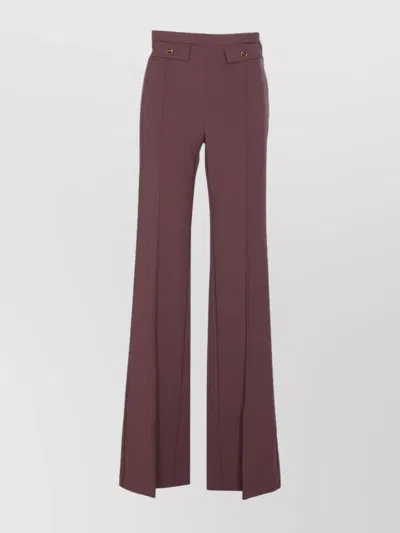 ELISABETTA FRANCHI BUTTON FLARED HIGH WAIST LOOSE FIT