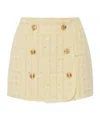 Elisabetta Franchi Button Skirt In Nude