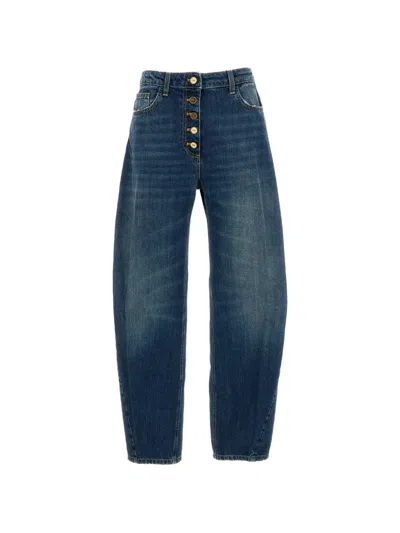 Elisabetta Franchi Button-fly Jeans In Blue
