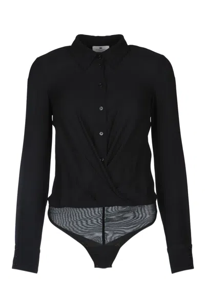Elisabetta Franchi Camicia Body In Black