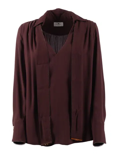 Elisabetta Franchi Camicia In Brown
