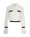 Elisabetta Franchi Two-tone Shirt In White