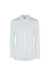 Elisabetta Franchi Shirts With Long Sleeves And Structured Collar In Avorio