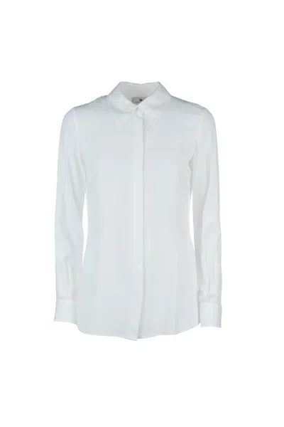Elisabetta Franchi Shirts With Long Sleeves And Structured Collar In Beige