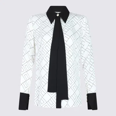 Elisabetta Franchi Casual Geometric Pattern Long Sleeve Top In Multi
