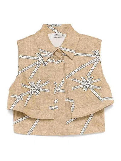 ELISABETTA FRANCHI SHIRT WITH PRINT