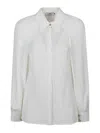 Elisabetta Franchi Collared Neck Long Sleeve Cape Sleeves In Blue