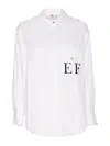 Elisabetta Franchi White Oversize Shirt In White