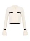 Elisabetta Franchi Camisole Shirt With Layered Ruffle Cuffs In Multi