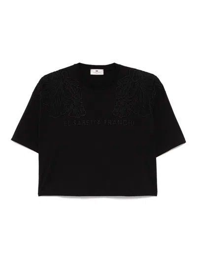 Elisabetta Franchi T-shirt In Black