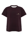 Elisabetta Franchi T-shirt With Pockets In Purple