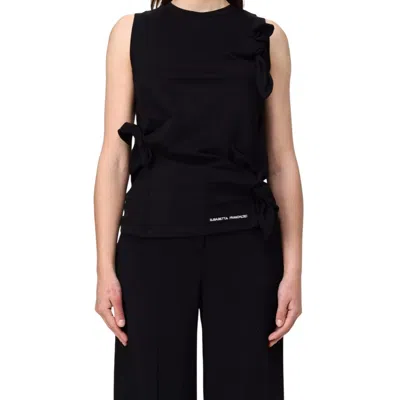 ELISABETTA FRANCHI CANOES AND TOP WOMAN ELISABETTA FRANCHI - BLACK VEST - BLACK