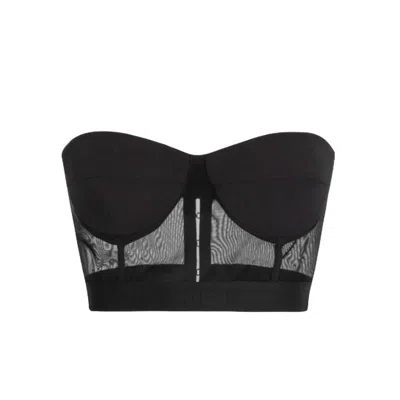 Elisabetta Franchi Canoes And Top Woman  - Top - Black