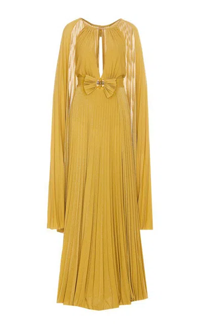 Elisabetta Franchi Red Carpet Dress In Yellow