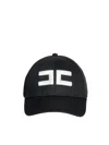 Elisabetta Franchi Cappello Baseball Con Ricamo In Black