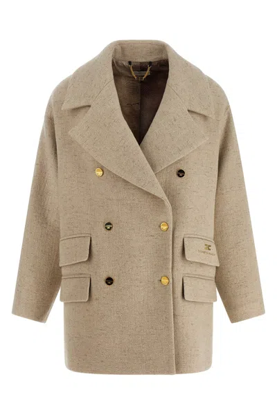 ELISABETTA FRANCHI DOUBLE-BREASTED COAT