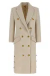 Elisabetta Franchi Double-breasted Coat Coats And Trench Coats White In White