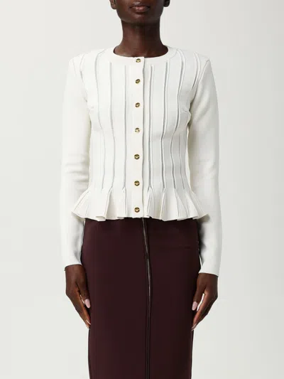 ELISABETTA FRANCHI CARDIGAN ELISABETTA FRANCHI WOMAN COLOR WHITE,H26114001