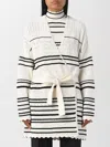 Elisabetta Franchi Cardigan In Crochet In White