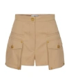 Elisabetta Franchi Cargo-pocket Shorts In Brown