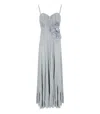 Elisabetta Franchi Carpet Sky Blue Dress In Blue