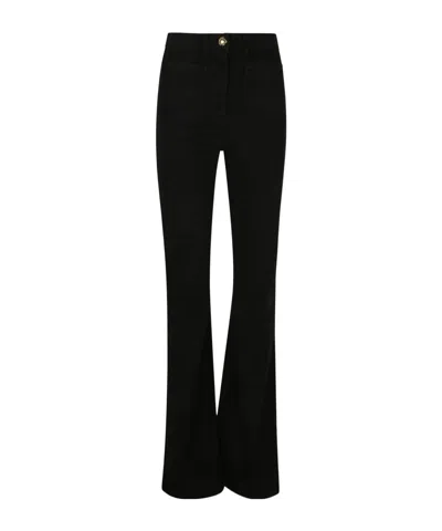 Elisabetta Franchi Casual Pants With Belt Loops In Black