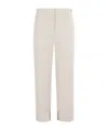 ELISABETTA FRANCHI CASUAL PANTS WITH SLIT HEM
