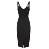 Elisabetta Franchi Bustier-top Crepe Midi Dress